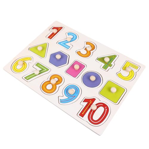 VANZACK Holzpuzzle Zahlen Lernspielzeug aus Holz Jigsaw Puzzle Kreatives Montessori Denkvermögen Beobachtung und Ausdauer für Kleinkinder VANZACK Holzpuzzle Zahlen Lernspielzeug aus Holz Jigsaw Puzzle Kreatives Montessori Denkvermögen Beobachtung und Ausdauer für Kleinkinder von VANZACK