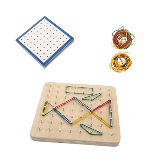 VANZACK Holzspielzeug Geoboard Nagelplatte Lernspielzeug für Ergonomisch Poliert Pädagogisches Geometrie Brett Kreativität und Mathematikverständnis VANZACK Holzspielzeug Geoboard Nagelplatte Lernspielzeug für Ergonomisch Poliert Pädagogisches Geometrie Brett Kreativität und Mathematikverständnis von VANZACK
