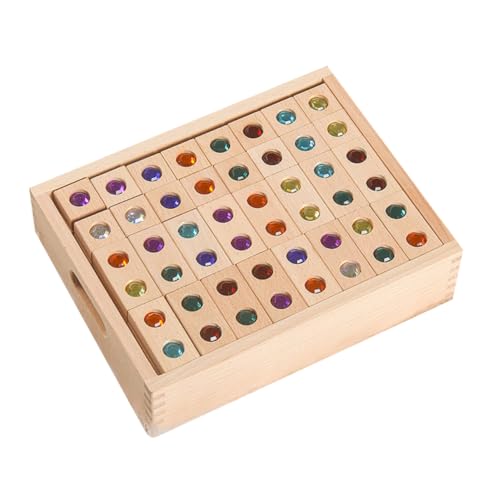 VANZACK Holzspielzeug Puzzle Lernspielzeug Montessori Bausteine Kreatives Konstruktionsspielzeug für Kleinkinder und Natürliches Material Verarbeitung Fördert Konzentration und VANZACK Holzspielzeug Puzzle Lernspielzeug Montessori Bausteine Kreatives Konstruktionsspielzeug für Kleinkinder und Natürliches Material Verarbeitung Fördert Konzentration und von VANZACK