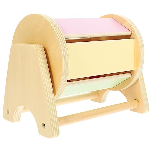 VANZACK Holzspielzeug Textiltrommel Montessori Lernspielzeug Trommel Pädagogisch Robust Sicher für Zuhause und Outdoor von Farb und Größenwahrnehmung VANZACK Holzspielzeug Textiltrommel Montessori Lernspielzeug Trommel Pädagogisch Robust Sicher für Zuhause und Outdoor von Farb und Größenwahrnehmung von VANZACK