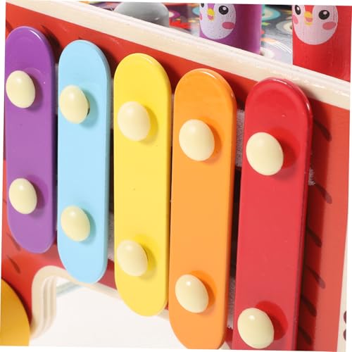 VANZACK Holzspielzeug für Kleinkinder Pounding Toy mit Hammer Pädagogisches Whacking Game Interaktives Eltern Junge Mädchen Spiel Sicheres Natürliches Material Süße Tiermotive von VANZACK