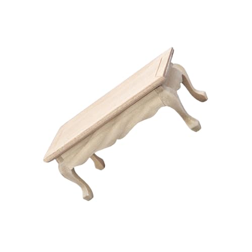 VANZACK Holztisch Modell Für Puppenhaus DIY Mini Möbel Zubehör Für Kreative Szenen Und Rollenspiele Retro Design Handgefertigt von VANZACK