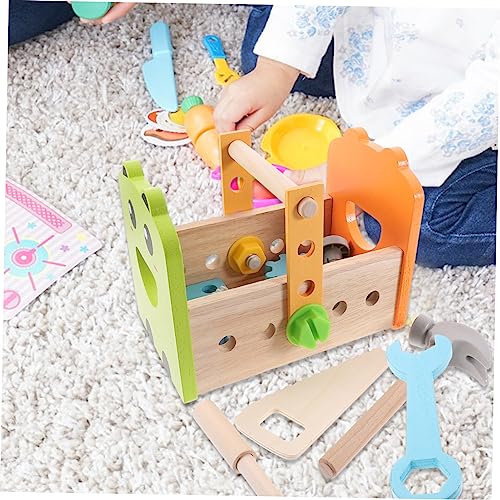 VANZACK Holzwerkzeug Set mit Schraubendreher Hammer Schrauben Muttern Pädagogisches für Kleinkinder Leichtes Lernspielzeug Werkzeugkasten für Jungen und Mädchen zum Kreativen Bauen VANZACK Holzwerkzeug Set mit Schraubendreher Hammer Schrauben Muttern Pädagogisches für Kleinkinder Leichtes Lernspielzeug Werkzeugkasten für Jungen und Mädchen zum Kreativen Bauen von VANZACK