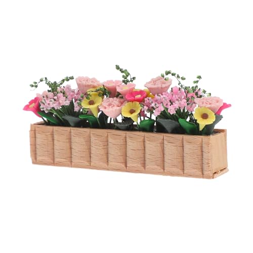 VANZACK Hübsches Blumenmodell Im Holzblumentopf Für Puppenhaus Dekoration Realistische Pflanzenaccessoires Für Kleine Wohnräume Und Gartenbereiche Für Kreative VANZACK Hübsches Blumenmodell Im Holzblumentopf Für Puppenhaus Dekoration Realistische Pflanzenaccessoires Für Kleine Wohnräume Und Gartenbereiche Für Kreative von VANZACK