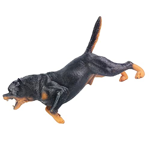 VANZACK Hundemodell für Bildung Offensives Rottweiler Hundespielzeug Realistische Hundestatue Dekorative Hundefigur für zur Kreativen Raumgestaltung von VANZACK