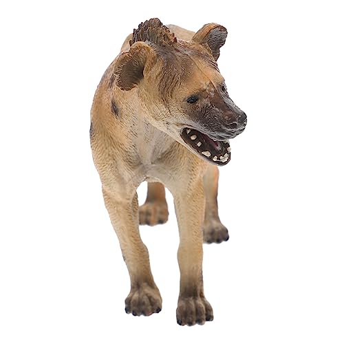 VANZACK Mini-tierspielzeug Kunststoff Hyänenfigur Schreibtisch-Dekoration Für Jungen Und Mädchen Wildtier-Desktop-hyänen-Dekoration Kognitives Spielzeug Für Jungen Und Mädchen von VANZACK