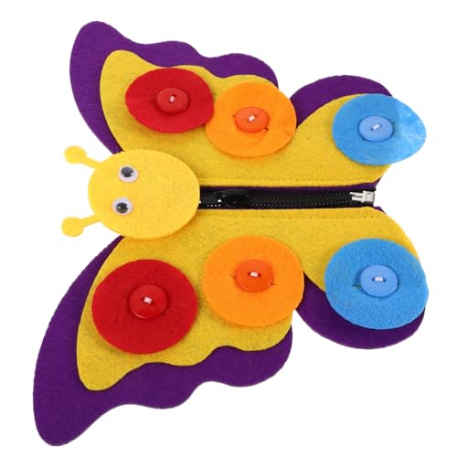 VANZACK Interaktives DIY Schmetterlingsspielzeug aus Vliesstoff zur Verbesserung von Knopf und Reißverschlussfähigkeiten für Sensorische Aktivitäten und Kreative Spiele VANZACK Interaktives DIY Schmetterlingsspielzeug aus Vliesstoff zur Verbesserung von Knopf und Reißverschlussfähigkeiten für Sensorische Aktivitäten und Kreative Spiele von VANZACK