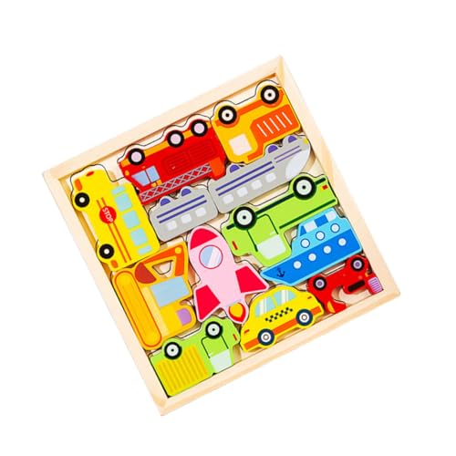 VANZACK Interaktives Lernspielzeug Für Kleinkinder Tragenresistentes Puzzle Mit Verkehrsmotiven Fördert Kreativität Und Hand Augen Koordination Für Zuhause von VANZACK