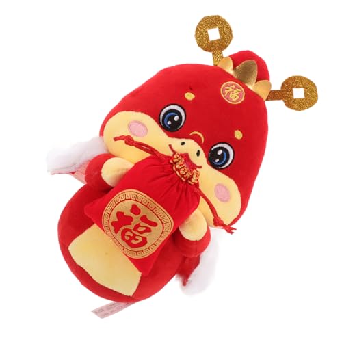 VANZACK Jahr der Schlange Plüschfigur Kuschelig Cartoon Schlange Zodiac Stofftier für Chinesisches Neujahr Frühlingsfest Dekoration Langlebig von VANZACK