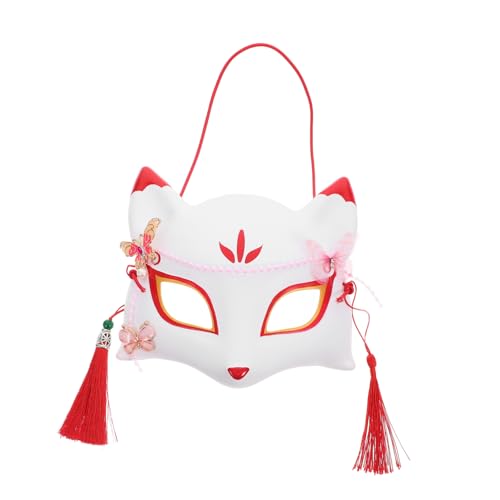 VANZACK Japanische Halbmaske Hochwertigem Material Fuchsmaske für Halloween Cosplay Festlichkeiten für Kostümpartys Bars Einzigartiges Design für Aufsehen VANZACK Japanische Halbmaske Hochwertigem Material Fuchsmaske für Halloween Cosplay Festlichkeiten für Kostümpartys Bars Einzigartiges Design für Aufsehen von VANZACK