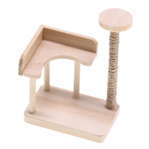VANZACK Katzen Klettergerüst aus Holz Puppenmöbel für Kreatives im Puppenhaus Stilvolles und Funktionales für DIY Projekte Stabil und Sicher für Miniaturkatzen VANZACK Katzen Klettergerüst aus Holz Puppenmöbel für Kreatives im Puppenhaus Stilvolles und Funktionales für DIY Projekte Stabil und Sicher für Miniaturkatzen von VANZACK