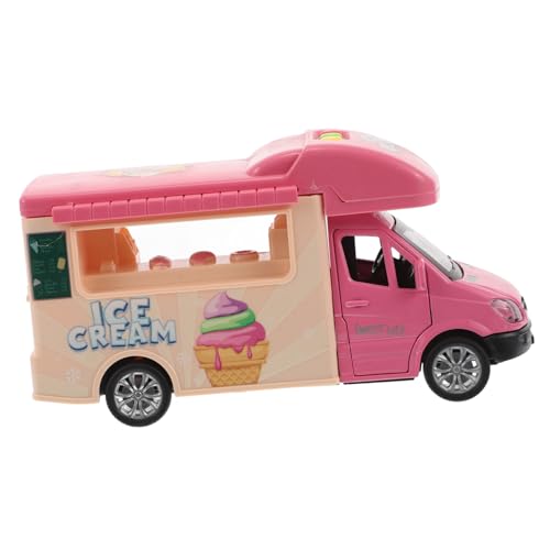 VANZACK Kompakter Eiswagen Für Verschleißfestes Rückzugsauto Im Stil Unterhaltsames Imbisswagen Modell Für Jungen Und Kleines Spielzeugauto von VANZACK