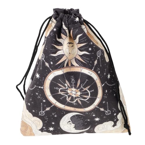 VANZACK Kordelzug Für Tarotkarten Aufbewahrungstasche Aus Hochwertigem Material Tarotkarten Organizer Für Anfänger Und Erfahrene Leser Für Seelenreisen von VANZACK