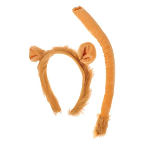 VANZACK Kostümset Löwenkopfband mit Tierischen Ohren und Teiliges Accessoire für Halloween Cosplay und Kostümpartys Weiches und Bequemes Material von VANZACK
