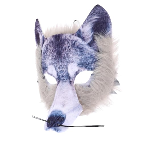 VANZACK Kreative Halloween Wolfsmaske Gruselige Tiermaske Für Cosplay Und Maskerade Halbmaske Für Halloween Partys Und Kostümbälle Aus Hochwertigem Nicht Gewebtem Material VANZACK Kreative Halloween Wolfsmaske Gruselige Tiermaske Für Cosplay Und Maskerade Halbmaske Für Halloween Partys Und Kostümbälle Aus Hochwertigem Nicht Gewebtem Material von VANZACK