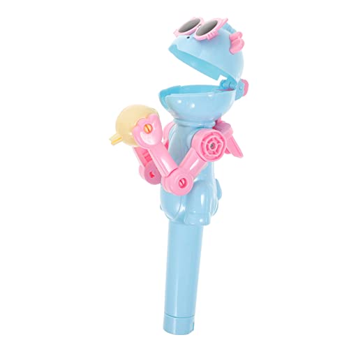 VANZACK Kreativer Pop Up Lutscherhalter Dinosaurier Roboter Design Tragbares Lollipop Für Bonbonbox Für Lutscher Blau Für Jungen von VANZACK