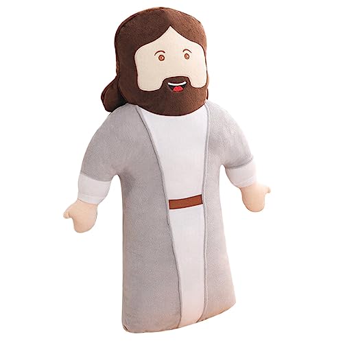 VANZACK Kreatives Jesus Plüschspielzeug Große Jesus Für Zuhause Christliche Dekoration Und Geschenkidee Für Erwachsene Weiches Kissen Für Schlafzimmer Und Wohnzimmer von VANZACK