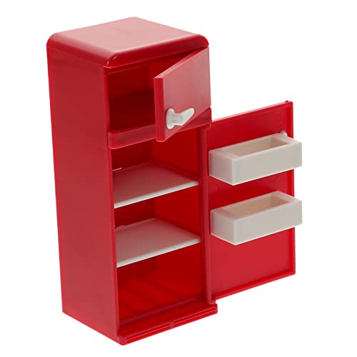 VANZACK Kühlschrank Für Puppenhaus Roter Mini Kühlschrank Für Dekoration Und Zubehör Für Puppenhaus Wohnzimmer Und Schlafzimmer VANZACK Kühlschrank Für Puppenhaus Roter Mini Kühlschrank Für Dekoration Und Zubehör Für Puppenhaus Wohnzimmer Und Schlafzimmer von VANZACK