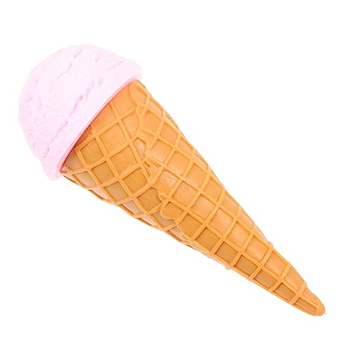 VANZACK Künstliches Eismodell Für PVC Eiscreme Tüte Fotorequisite Für Parties Und Imitierter Erdbeer Eiskegel Deko Für Eisgeschäft Und Kinderzimmer von VANZACK