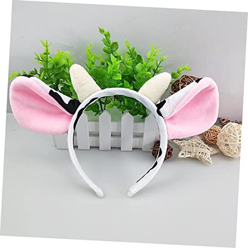 VANZACK Kuh Kostüm mit Stirnband und Plüschschwanz Halloween Party Tierkopfschmuck für Kindergarten und Bühnenauftritte Leichtes Farbenfrohes Cosplay Zubehör VANZACK Kuh Kostüm mit Stirnband und Plüschschwanz Halloween Party Tierkopfschmuck für Kindergarten und Bühnenauftritte Leichtes Farbenfrohes Cosplay Zubehör von VANZACK