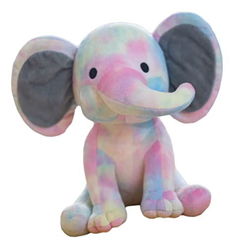 VANZACK Kuscheliger Elefant Für Beruhigende Tierpuppe Als Tragespielzeug Farbenfrohes Tierornament Für Kleinkinder Niedliches Kuscheltier Für Sanfte Träume von VANZACK