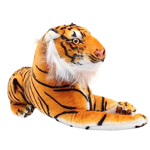 VANZACK Kuscheliges Großes Plüsch Tiger Realistische Simulation Weiches Langlebiges Material Dekorativ für Kinderzimmer Wohnzimmer und Zuhause von VANZACK