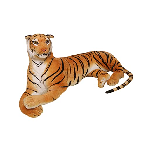 VANZACK Kuscheliges Tiger Stofftier Plüschtier Realistische Weiches Haustier Niedliches Dekokissen Wohnzimmer Schlafzimmer von VANZACK