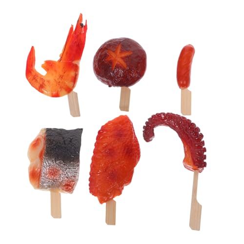 VANZACK Langlebige Wiederverwendbare Grillspieße mit Hähnchenschenkel Flügel Gemüse Food Props für Partydeko Fotografie DIY Bastelprojekte VANZACK Langlebige Wiederverwendbare Grillspieße mit Hähnchenschenkel Flügel Gemüse Food Props für Partydeko Fotografie DIY Bastelprojekte von VANZACK