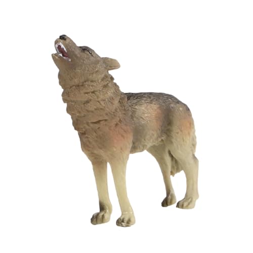 VANZACK Lebensechte Wolf Figur Dekoration aus Robustem Material Detailgetreues Modell als Haustier und Wohnaccessoire Pädagogisches Tier und für Sammler VANZACK Lebensechte Wolf Figur Dekoration aus Robustem Material Detailgetreues Modell als Haustier und Wohnaccessoire Pädagogisches Tier und für Sammler von VANZACK