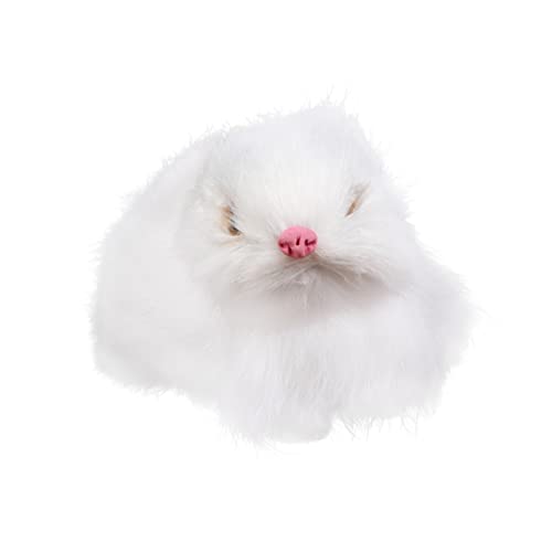 VANZACK Miniatur Hase Dekofigur Für Ostern Realistisches Design Lang Für Zuhause Büro Und Feiern Mini- Accessoire Für Junge Mädchen Und Familie von VANZACK