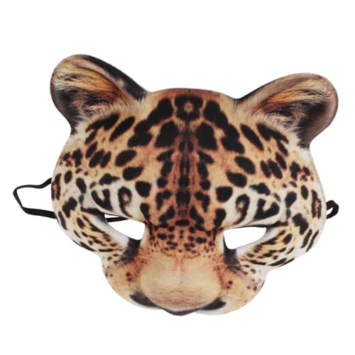 VANZACK Leopard Maske Halloween Party Maske aus Leichtem Atmungsaktiv Wiederverwendbar Karneval Kostüm Tiermaske für Cosplay und Erwachsene VANZACK Leopard Maske Halloween Party Maske aus Leichtem Atmungsaktiv Wiederverwendbar Karneval Kostüm Tiermaske für Cosplay und Erwachsene von VANZACK