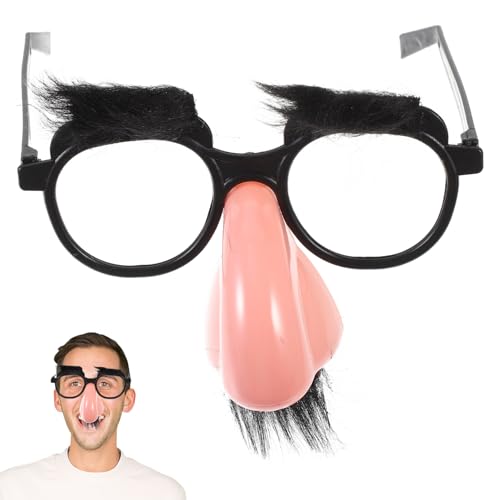 VANZACK Lustige Brille Mit Großer Nase: Verkleidungsbrille Halloween-Kostüm Party-Dekoration Für Maskeraden Karneval von VANZACK