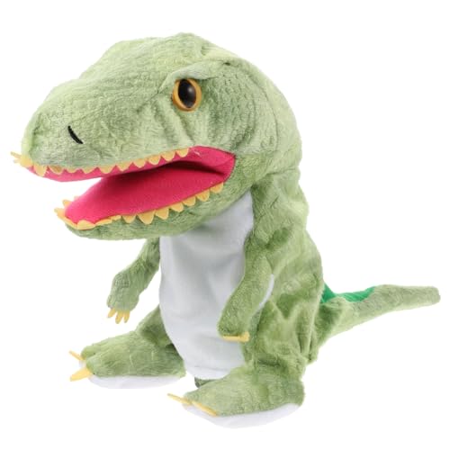 VANZACK Lustige Tyrannosaurus Handpuppe Weiche Dinosaurier Handfigur Für Pädagogisches Für Kreatives Zufällige Farben des Maulstoffs Rollenspiele von VANZACK