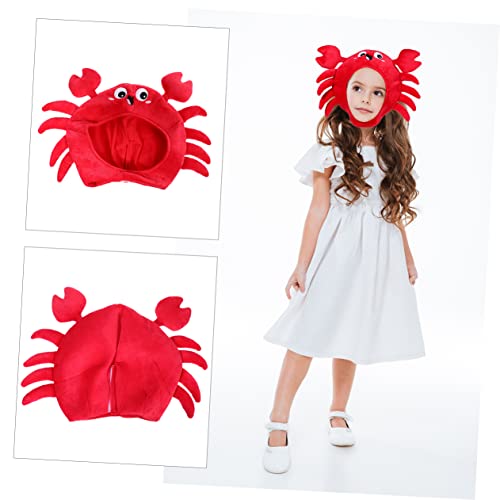VANZACK Lustiger Krabbenparty Hut Cartoon Kopfbedeckung für Erwachsene Cosplay Karneval Halloween Geburtstagsfeier Foto Requisite Bunte Unisex Kopfbedeckung von VANZACK