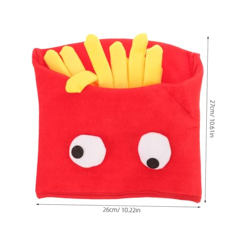 VANZACK Lustiger Pommes Hut Partykostüm Halloween Kopfbedeckung Unisex Weicher Stoff Strapazierfähig für Karneval Geburtstagsfeiern Fotoshootings VANZACK Lustiger Pommes Hut Partykostüm Halloween Kopfbedeckung Unisex Weicher Stoff Strapazierfähig für Karneval Geburtstagsfeiern Fotoshootings von VANZACK