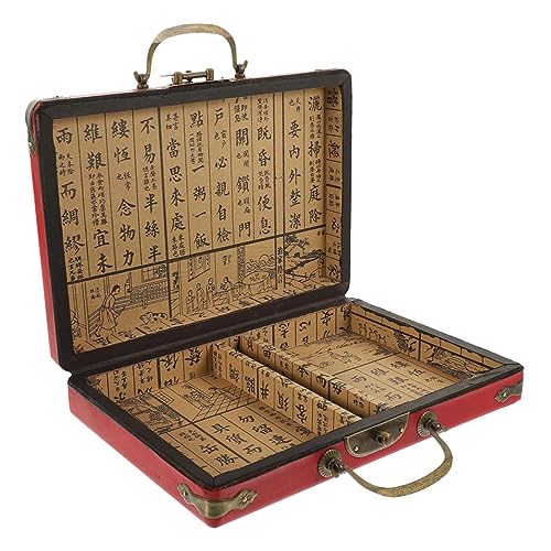 VANZACK Mahjong Aufbewahrungsbox PU Beschichtung Multifunktionale Reisetasche für Mahjong Spiele Leichte und Sichere für Unterwegs VANZACK Mahjong Aufbewahrungsbox PU Beschichtung Multifunktionale Reisetasche für Mahjong Spiele Leichte und Sichere für Unterwegs von VANZACK