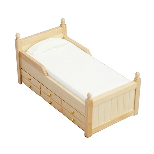 VANZACK Maßstab DIY Schlafzimmer Dekoration Miniaturmöbel Zubehör für Puppenhaus Kinderzimmer Ornament Langlebig und Praktisch von VANZACK