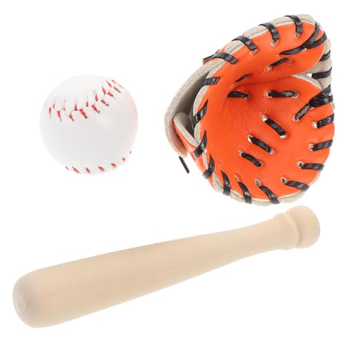 VANZACK Mini Baseball Spielset Teilig aus PU und Robuste Miniatur Sportbälle für Puppenhaus Dekoration Leicht und Tragbar für Basteln und Rollenspiele von VANZACK