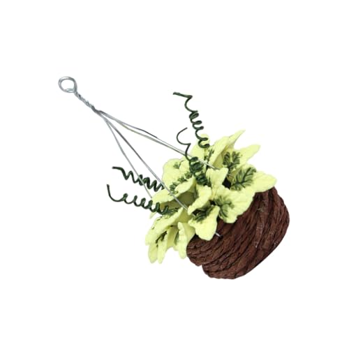 VANZACK Mini Dekorationskorb Mit Künstlichen Blumen Hängende Bonsai Szene Für Mini Pflanzen Für Fotografie Requisiten Und Tischdekoration Für Mikro Landschaften VANZACK Mini Dekorationskorb Mit Künstlichen Blumen Hängende Bonsai Szene Für Mini Pflanzen Für Fotografie Requisiten Und Tischdekoration Für Mikro Landschaften von VANZACK