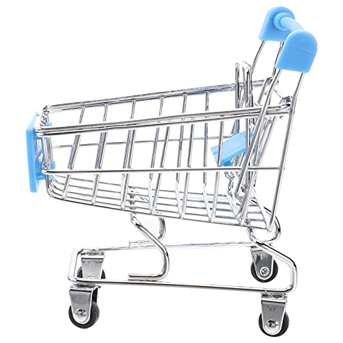 VANZACK Mini Einkaufswagen Aus Metall Kleiner Supermarkt Handwagen Himmelblau Für Haustiere Für Rollenspiele Und Kreative Aktivitäten VANZACK Mini Einkaufswagen Aus Metall Kleiner Supermarkt Handwagen Himmelblau Für Haustiere Für Rollenspiele Und Kreative Aktivitäten von VANZACK