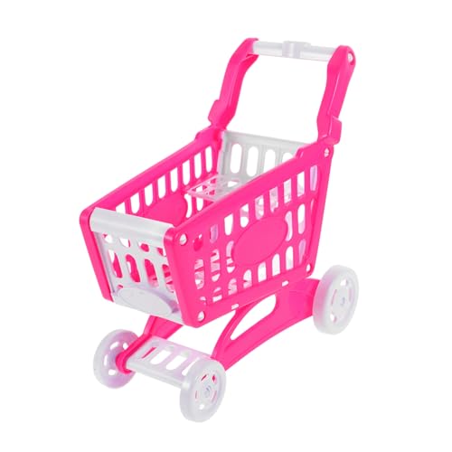 VANZACK Mini Einkaufswagen für Bunter Handwagen aus Kinderfreundlichem Plastik für Puppen und Lebensmittel Fördert Kreatives und Manuelle Geschicklichkeit von VANZACK