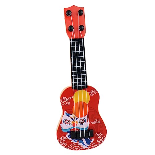 VANZACK Mini Gitarre Modell Kinderfreundliches Dekorationsspielzeug Rote Ukulele im Cartoon Design für Fotografie Requisiten und Dekorationen Langlebig VANZACK Mini Gitarre Modell Kinderfreundliches Dekorationsspielzeug Rote Ukulele im Cartoon Design für Fotografie Requisiten und Dekorationen Langlebig von VANZACK