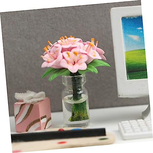 VANZACK Mini Haus Ornament Pflegefreie Puppenhaus Dekoration für Schreibtisch Bücherregal Wohnzimmer Zubehör VANZACK Mini Haus Ornament Pflegefreie Puppenhaus Dekoration für Schreibtisch Bücherregal Wohnzimmer Zubehör von VANZACK