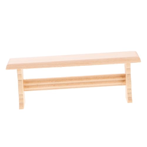 VANZACK Mini Hausbank Aus Holz Möbelset Für Puppenhaus Dekorative Mini Bank Und Puppenstubenmöbel Zubehör Für Miniaturwelt Und DIY Projekte von VANZACK