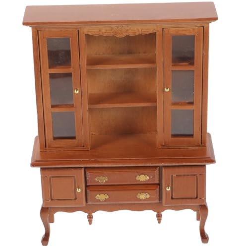 VANZACK Mini Holzschrank Holzschaukästen Für Puppenstuben Dekorative Accessoires Für Kinderzimmer Und Spielzeughäuser von VANZACK