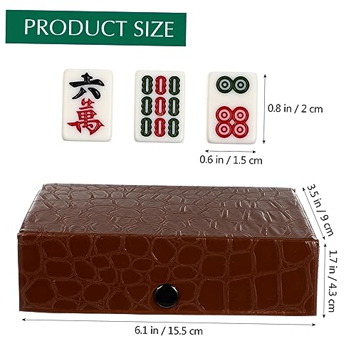VANZACK Mini Mahjong Set Kleine Reise Jongg Spiel Klassisch Tragbares Chinesisches Mahjong Spiel für Party Zuhause Camping VANZACK Mini Mahjong Set Kleine Reise Jongg Spiel Klassisch Tragbares Chinesisches Mahjong Spiel für Party Zuhause Camping von VANZACK