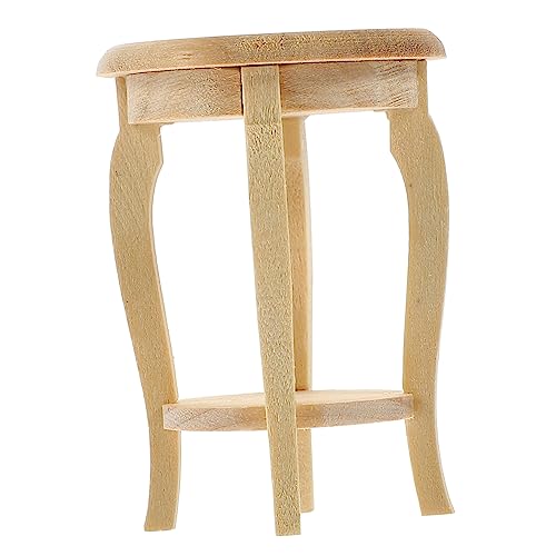 VANZACK Mini Möbel Kleiner Holzhocker Puppenhaus Zubehör Für Kreative Spielwelten Und Puppenszenen Handgefertigt von VANZACK