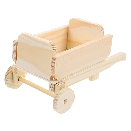 VANZACK Mini Rohling Holzwagen Modell DIY Wagen Für Puppenhaus Dekoration Leeres Unvollendetes Modell Kreatives Bastelprojekt Holz Landschaften von VANZACK