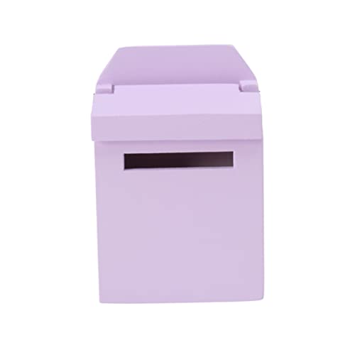 VANZACK Mini-briefkasten Puppenhausmöbel Miniatur Winzige Möbel Mini-szenen-Requisiten Lavendel Hölzern von VANZACK