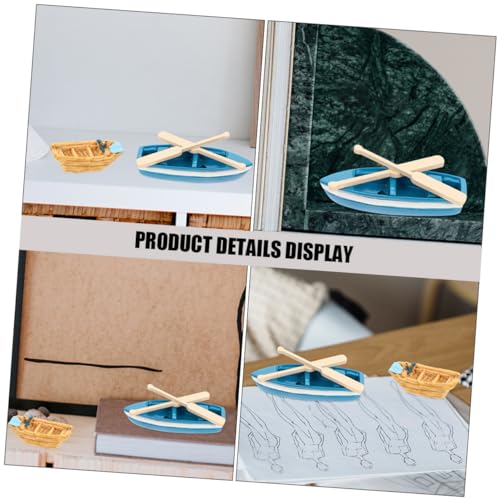 VANZACK Miniatur Boot Modell Teilig Resin Kleine Boote mit Paddel Dekorative Strand Tischdeko Sandtisch Zubehör Leichtes DIY Puppenhaus Accessoire Langlebig und Sicher VANZACK Miniatur Boot Modell Teilig Resin Kleine Boote mit Paddel Dekorative Strand Tischdeko Sandtisch Zubehör Leichtes DIY Puppenhaus Accessoire Langlebig und Sicher von VANZACK